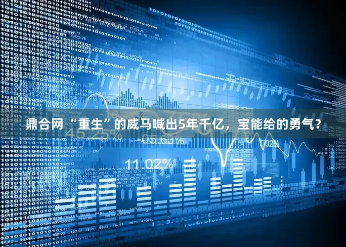 鼎合网 “重生”的威马喊出5年千亿，宝能给的勇气？