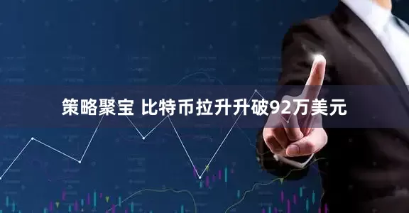 策略聚宝 比特币拉升升破92万美元